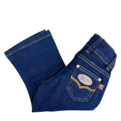 Calça Infantil Feminina Juvenil Race Bull Azul Jeans Ref:023 AZ