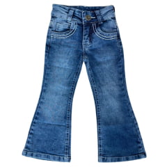 Calça Infantil Feminina Red Horse Jeans Destroyer Flare Básica Ref:1620 Calça Infantil Feminina Red Horse Jeans Destroyer Flare Básica Ref:1620
