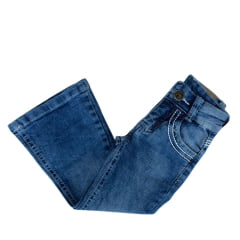 Calça Infantil Feminina Red Horse Jeans Destroyer Flare Básica Ref:1620