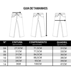 Calça Infantil Feminina West Dust Jeans Azul Médio Phoneix Bootcut Ref CL 29405