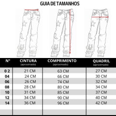 Calça Infantil Feminina Zenz Western Jeans Kids Moomoo Azul Médio Bordados E Strass Ref:ZW0325056-1603