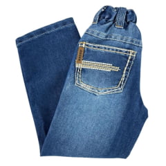 Calça Infantil Masculina Dock's Jeans Xtreme Com Bordado No Bolso Reta Ref: 003104549005