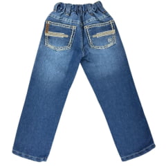 Calça Infantil Masculina Dock's Jeans Xtreme Com Bordado No Bolso Reta Ref: 003104549005