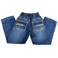 Calça Infantil Masculina Dock's Jeans Xtreme Com Bordado No Bolso Reta Ref: 003104549005