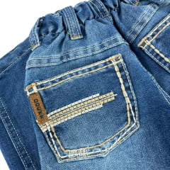 Calça Infantil Masculina Dock's Jeans Xtreme Com Bordado No Bolso Reta Ref: 003104549005