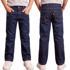 Calça Infantil Masculina Tradicional Terra De Rodeio Lavagem Escura REF:054.AZ Calça Infantil Masculina Tradicional Terra De Rodeio Lavagem Escura REF:054.AZ
