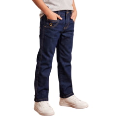 Calça Infantil Masculina Tradicional Terra De Rodeio Lavagem Escura REF:054.AZ