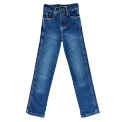 Calça Infantil Minuty Reta Modelo Grande Jeans Azul Ref:2000