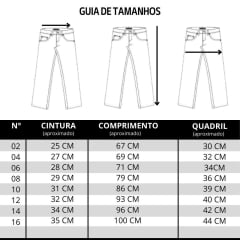 Calça Jeans Infantil Menina Pura Raça Azul Médio Country Premium Bootcut - Ref.07-0275-000014