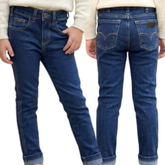 Calça Infantil Feminina Pura Raça Jeans Reta Stone - REF:07 0275 000026