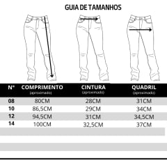 Calça Infantil Feminina Pura Raça Jeans Reta Stone - REF:07 0275 000026