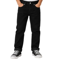 Calça Infantil Masculina Wrangler 13M Elastic Waist Preta - REF:13MSKBKUN