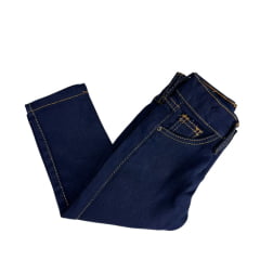 Calça Masculina Infantil Baby Ranch Jeans Azul Escuro Amaciado Reta Ref:1003/2003