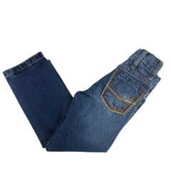 Calça Infantil Laço Forte Masculina 100% Algodão Escura Ref:1731