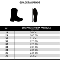 Bota Texana Infantil Caminhos da Roça Whisky - REF:JUSSA 333