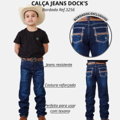Calça Infantil Docks Jeans Western Bordada - Ref.3103256-005