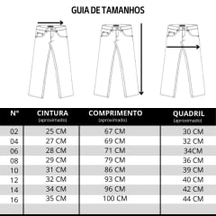 Calça Infantil Pura Raça Feminino Jeans Ref. 07-0275-0006