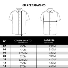 Camisa Infantil Aurochs Manga Curta Xadrez Branco E Cinza Sem Bolso Com Logo Bordado Azul Marinho  Ref:056