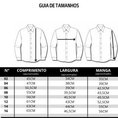 Camisa Infantil Austin Western Manga Longa Xadrez Azul Marinho E Laranja Logo Laranja REF:13645