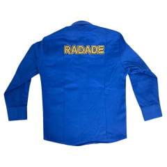 Camisa Infantil Bordada Radade Fast Bull Brands Azul Ref:3198