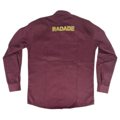 Camisa Infantil Bordada Radade Fast Bull Brands Bordô Ref:4484