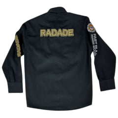 Camisa Infantil Radade Bordada Fast Bull Brands Preto Ref:3197
