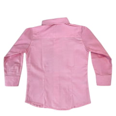 Camisa Infantil Feminina Laço Forte Manga Longa Rosa Bebê Com Pedras Desenho Estrelas Com Brilho Rosa Ref:460-2024