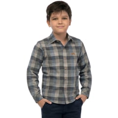 Camisa Infantil Juvenil MX72 Country Manga Longa Xadrez Azul - Ref:26053 Camisa Infantil Juvenil MX72 Country Manga Longa Xadrez Azul - Ref:26053