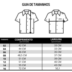 Camisa Infantil Laço Forte Xadrez Caqui Logo Laranja Manga Curta Ref:1710