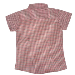 Camisa Infantil Laço Forte Xadrez Logo Rosa Manga Curta Ref: 2024