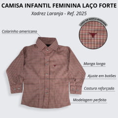 Camisa Infantil Laço Forte Xadrez M/Longa Xadrez - Ref. 2025