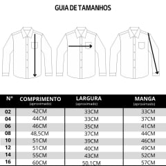 Camisa Infantil Laço Forte Xadrez Verde Claro Manga Longa Com Logo Verde Neon Ref:1711