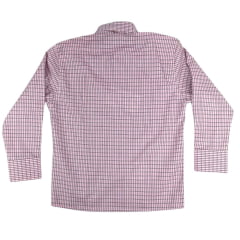 Camisa Infantil Radade Xadrez Rosa Com Logo Pink