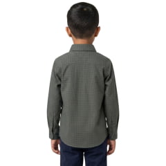 Camisa Infantil Texas Farm Mini Manga Longa Xadrez Verde/Azul Ref:CACMINI013