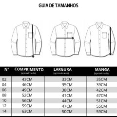 Camisa Infantil Texas Farm Mini Teen Manga Curta Xadrez Marrom E Branco Bordado Ref:CACMINI013 - CACTEEN013