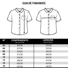 Camisa Infantil TXC Manga Curta Regular Tricoline Xadrez Verde Bordado Vermelho Ref:2712CI