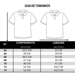 Camisa Polo Infantil Sentinela Piquet Branco Cavalo Crioulo Em Preto - Ref:PPINCAV101