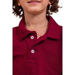 Camisa Polo TXC Infantil Classic Manga Curta Bordô - Ref. 6712I