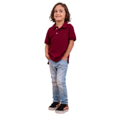 Camisa Polo TXC Infantil Classic Manga Curta Bordô - Ref. 6712I