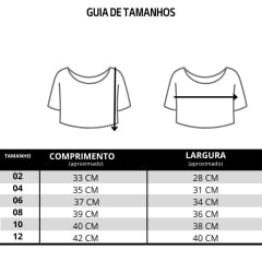 Camiseta Cropped Infantil Ox Horns Azul Marinho Com Franjinha Estampado Ref:5290