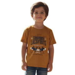 Camiseta Infantil Laço Forte Masculina Caramelo Estampada Ref:1720 Camiseta Infantil Laço Forte Masculina Caramelo Estampada Ref:1720