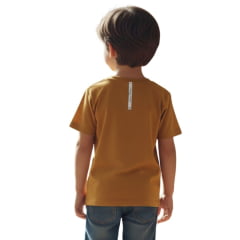 Camiseta Infantil Laço Forte Masculina Caramelo Estampada Ref:1720