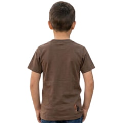 Camiseta Infantil Masculina Ox Horns Marrom Estampada Ref:5352