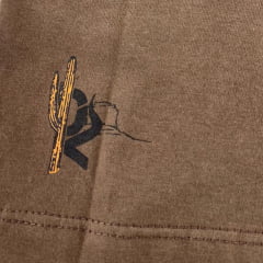 Camiseta Infantil Masculina Ox Horns Marrom Estampada Ref:5352