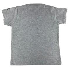 Camiseta Infantil Ox Horns Cinza Mescla Estampa Cowboy Rodeo Em Preto Ref:5330
