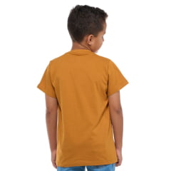 Camiseta Infantil Ox Horns Mostarda Com Desenho De Cavalo Ref.5263