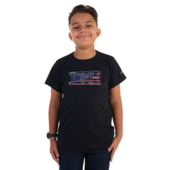 Camiseta Infantil Ox Horns Preto Estampada American Ref:5301