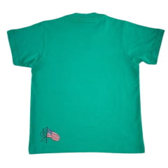 Camiseta Infantil Ox Horns Verde Bandeira Estampa Trator Ref:5326