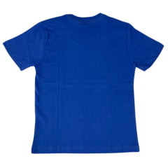 Camiseta Infantil Radade Azul Royal Manga Curta Estampada Ref. Silk