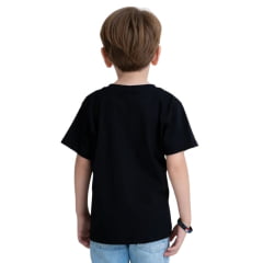 Camiseta Infantil Texas Farm Manga Curta Preto Estampa Cowboy Ref: CIM032